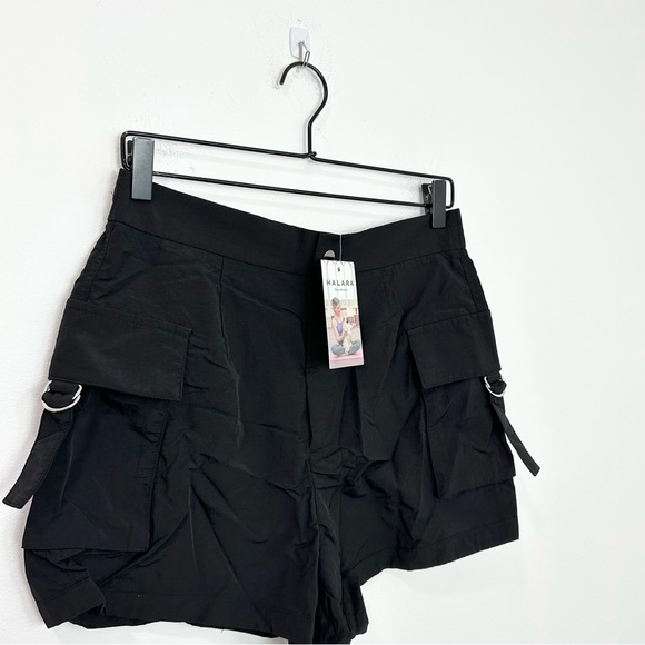 Halara High Waisted Button Zipper Flap Pocket Casual Cargo Shorts 3'' large - Picture 3 of 7